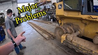 Weird undercarriage problems with dozer tracks I have never seen before [upl. by Steinke]