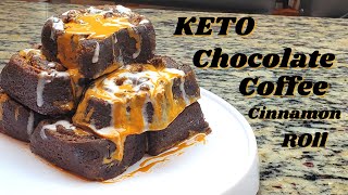 Keto Chocolate Coffee Cinnamon Roll [upl. by Ariahay672]