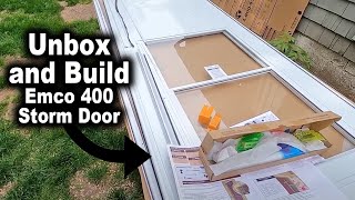 How to Prep Emco 400 Series Storm Door for Install  The Fixer Clips [upl. by Euqinamod424]