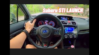 2019 Subaru STI launched  hard pull downshifting POV driving [upl. by Rapp]