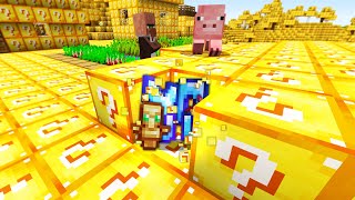 Minecraft UHC but the entire world is Lucky Blocks [upl. by Anasor]