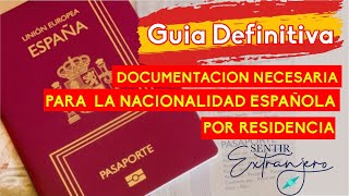 ¿CÓMO SOLICITAR LA NACIONALIDAD ESPAÑOLA por residencia 🇪🇸 Te cuento paso a paso 📝 [upl. by Shanie163]