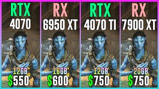 RTX 4070 vs RX 6950 XT vs RTX 3080 Ti Tested in 12 Games [upl. by Akinar544]