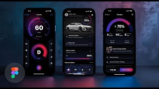 Design a Car mobile app for iOS 18 in Figma [upl. by Eniledgam876]