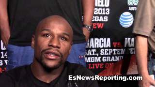 FLOYD MAYWEATHER vs Canelo Alvarez Mayweather talks about the fight EsNews Boxing [upl. by Bradly]