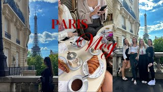 PARIS VLOG  girls trip seeing the Eiffel tower trying viral cafe amp more ❤️ [upl. by Nhepets]