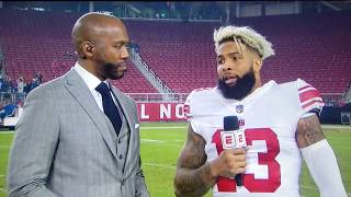 Odell Beckham Jr interview on the win vs 49ers and the new him after the injury [upl. by Alusru]