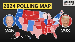 The 2024 Presidential Election Map Based on DDHQs Polling Averages [upl. by Arraeit104]