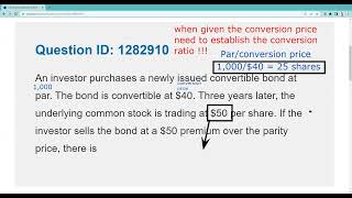 Series 7 Exam Prep  Calculate Parity of the Bond VERY TESTABLE [upl. by Ainsworth]