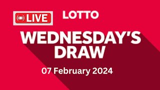 The National Lottery Lotto draw live results from Wednesday tonight 07 February 2024  lotto live [upl. by Prue]