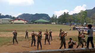 Benguet State University ROTC presentation during the 2nd Alumni home coming [upl. by Alurd]