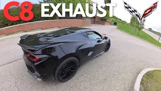 C8 Corvette 2M Fabrication Exhaust Sound Driveby [upl. by Etnuad]