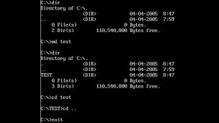 DOS Command MD CD COPY CON DIR TYPE [upl. by Enirhtac147]