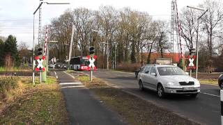 Bahnübergang quotLingener Straßequot Emsbüren Leschede  BÜS72  langsame Schranken [upl. by Aseiram]