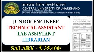 Junior engineer gov vacancy  librarian gov vacancy  central university recruitment [upl. by Eneluj]