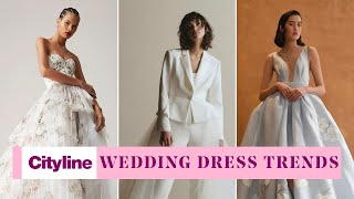 4 nontraditional wedding dress trends for 2022 [upl. by Batha]