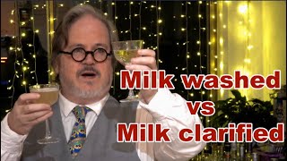 Milk washed spirit vs milk clarified cocktail  whats the difference [upl. by Ioj]