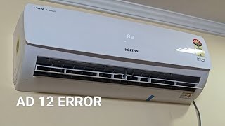 HOW TO REMOVE AD 12 ERROR IN VOLTAS AC  airconditioner acerror  munnadas [upl. by Owain]