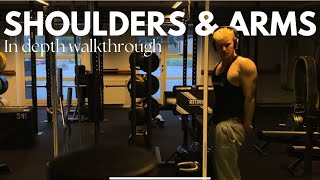 Full shoulder amp arm workout Arnold split [upl. by Esli92]