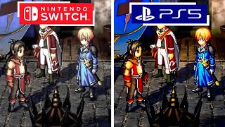 Eiyuden Chronicle Hundred Heroes PS5 vs Nintendo Switch Graphics Comparison [upl. by Tyre]