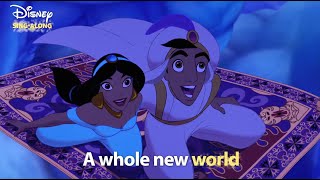 A Whole New World  Aladdin Lyric Video  DISNEY SINGALONGS [upl. by Toblat]