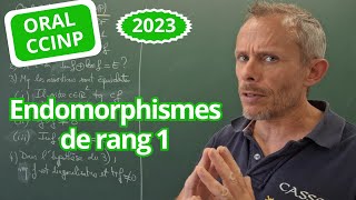 Endomorphismes de RANG 1 Oral CCINP supspé [upl. by Indys186]