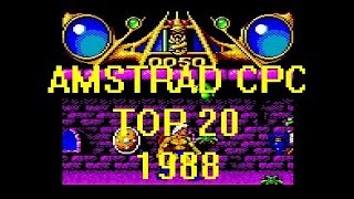 Amstrad CPC  Top 20 games 1988 [upl. by Annail]