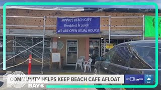 Community helps keep Minnies Beach Café afloat [upl. by Frederik]