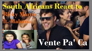 Ricky Martin  Vente Pa Ca MV South Africans React [upl. by Aivatnuahs]