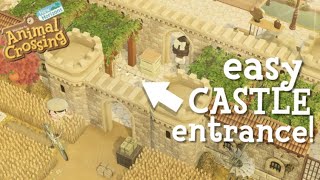 Making An AeSthEtIc CASTLE Farmer’s Market Entrance With 20 ITEMS  ACNH Speed Build [upl. by Melvyn234]