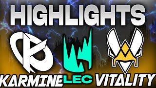 KARMINE CORP VS VITALITY HIGHLIGHTS LEC 2024 WINTER SEASON JORNADA 5  LEAGUE OF LEGENDS  ESPAÑOL [upl. by Rasaec]