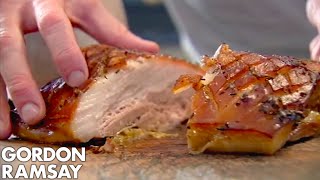 How To Make Slow Roasted Pork Belly  Gordon Ramsay [upl. by Eniamor]