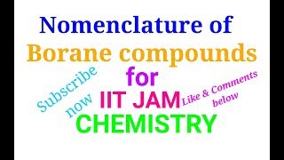 Nomenclature of borane compounds [upl. by Winchester81]