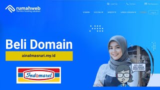 Cara Membeli Domain Di Rumah Web  PEMBAYARAN VIA INDOMARET [upl. by Apfel]