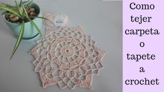 Tapete o carpeta a crochet paso a paso [upl. by Clementis]