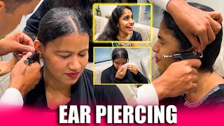 ഷാമിക്കും അഞ്ചിക്കും കാത്കുത്ത് 🤩  EAR PIERCING VLOG  ഷാമി കരഞ്ഞു 🥹 [upl. by Clausen]