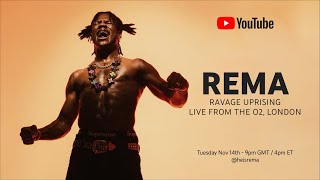 Ravage Uprising Rema Live from The O2 London [upl. by Herstein]