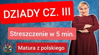 Dziady cz III  streszczenie lektury w 5 minut [upl. by Acherman]