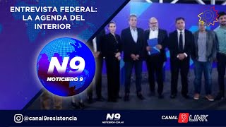 ENTREVISTA FEDERAL LA AGENDA DEL INTERIOR  NOTICIERO 9 [upl. by Flavian514]