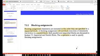 Blocking and Nonblocking Statements  Verilog Behavioral Modelling [upl. by Launam]