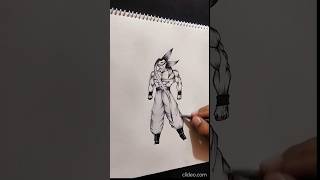 I Tried Drawing Goku INFINITY 🗿 dbs dbz [upl. by Serafina]