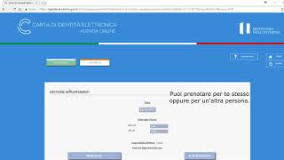 Carta dIdentità Elettronica prenotazione tramite portale web [upl. by Aciamaj]