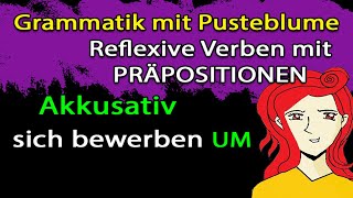 Reflexive Verben mit Akkusativ sich bewerben um to apply for [upl. by Avah]