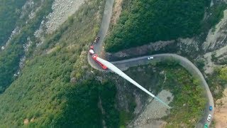 How are wind turbine blades transported to mountains [upl. by Meihar903]