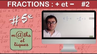 Effectuer des additions et soustractions de fractions 2  Cinquième [upl. by Ajidahk]