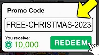 This SECRET Promo Code Gives FREE ROBUX Roblox Christmas 2023 [upl. by Nellad796]