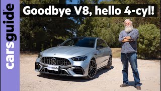 MercedesAMG C63 2024 review V8 out 4cylinder plugin hybrid in for new BMW M3 and Audi RS4 rival [upl. by Hooker]