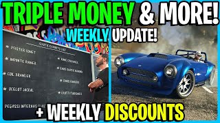 GTA 5 Online WEEKLY UPDATE Triple Money amp More [upl. by Yecats766]