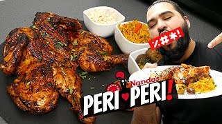 Peri Peri Chicken with Spicy Rice Olives and Coleslaw  Halal Chefs Original Peri Peri Chicken [upl. by Isus]