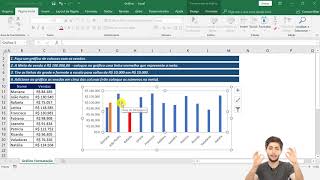 Como fazer gráfico de coluna no Excel  Passo a Passo completo [upl. by Elletnohs]